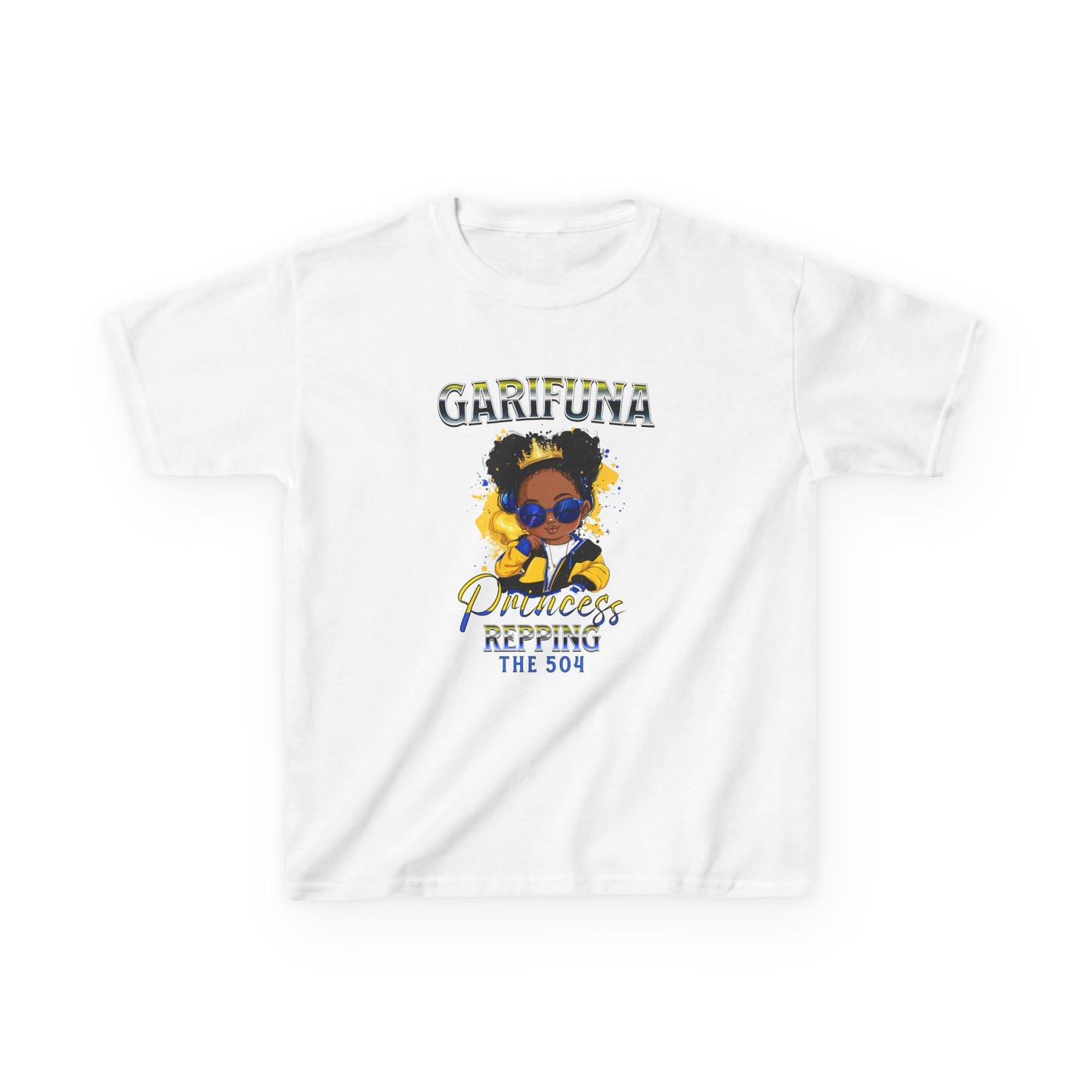 Garifuna Princess Kids Heavy Cotton Tee - Repping Honduras the 504