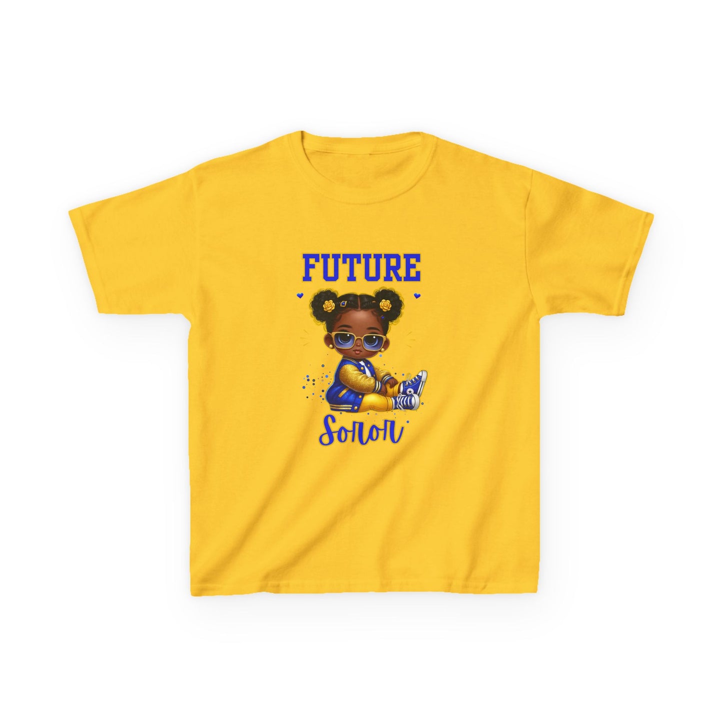 Royal Blue & Gold Soror, Future Legacy Kids Tee β Poodle