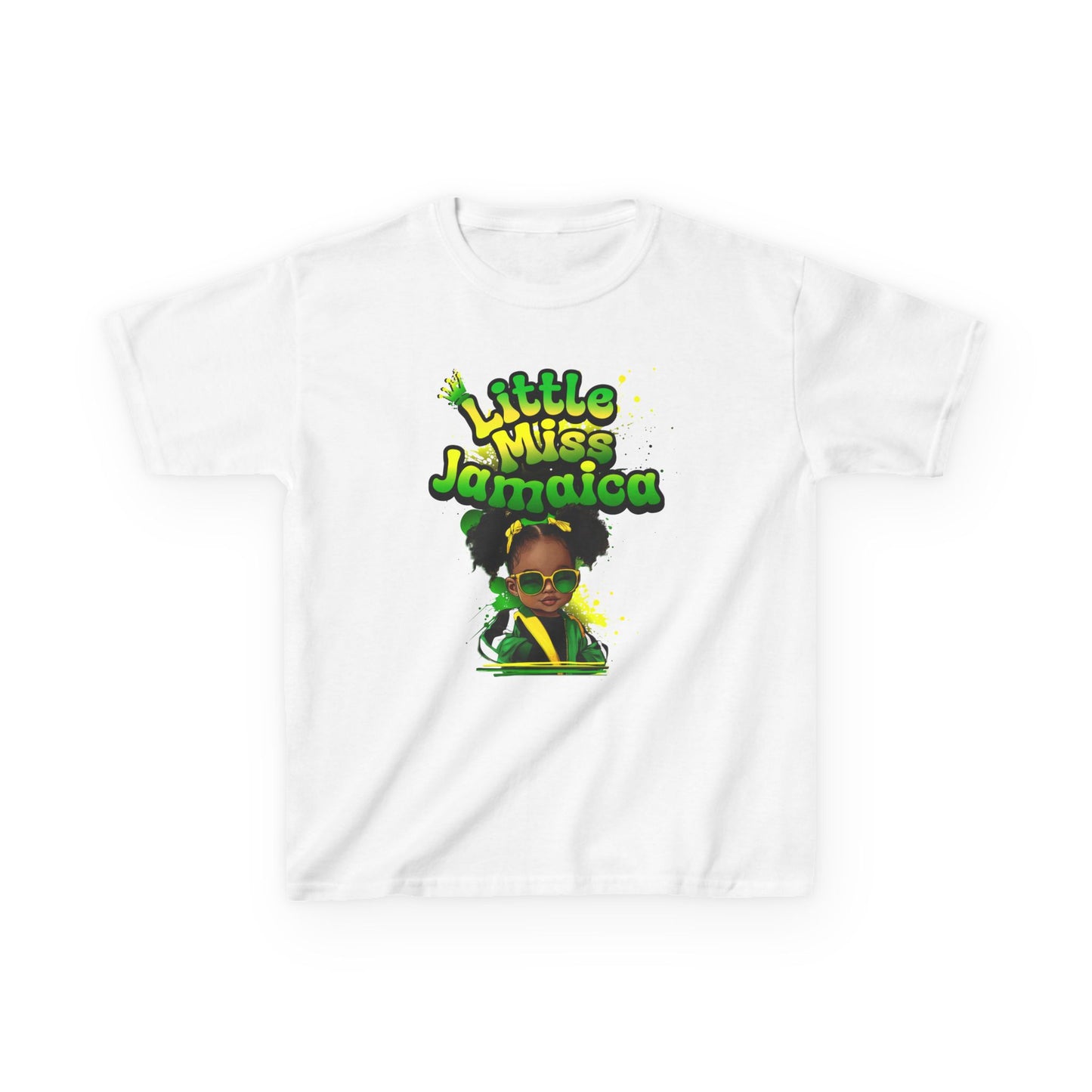 Little Miss Jamaica Girls Kids Tee | Cotton Shirt