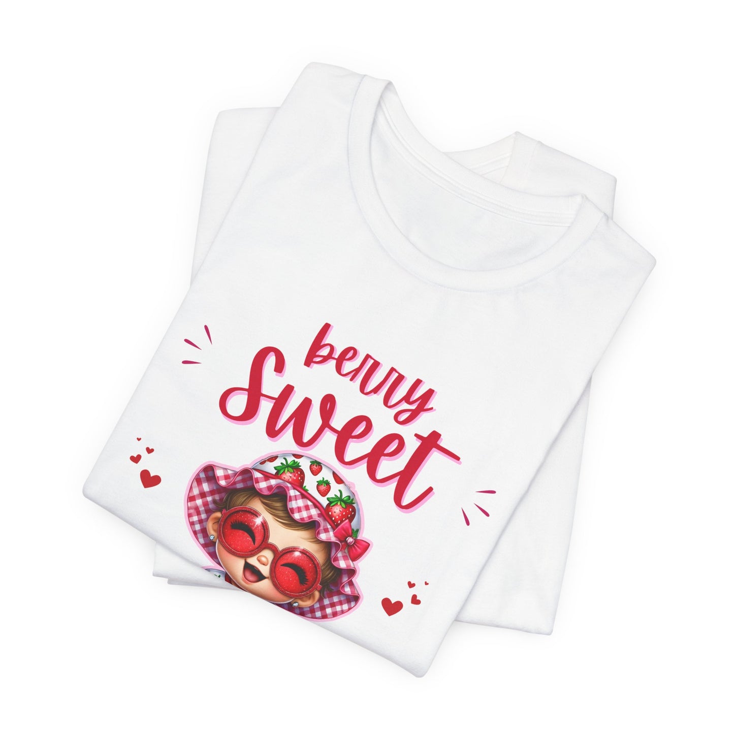 Berry Sweet Baby Girl on the Way T-shirt, Strawberry Quality Unisex Adult Tee, Express Delivery Available