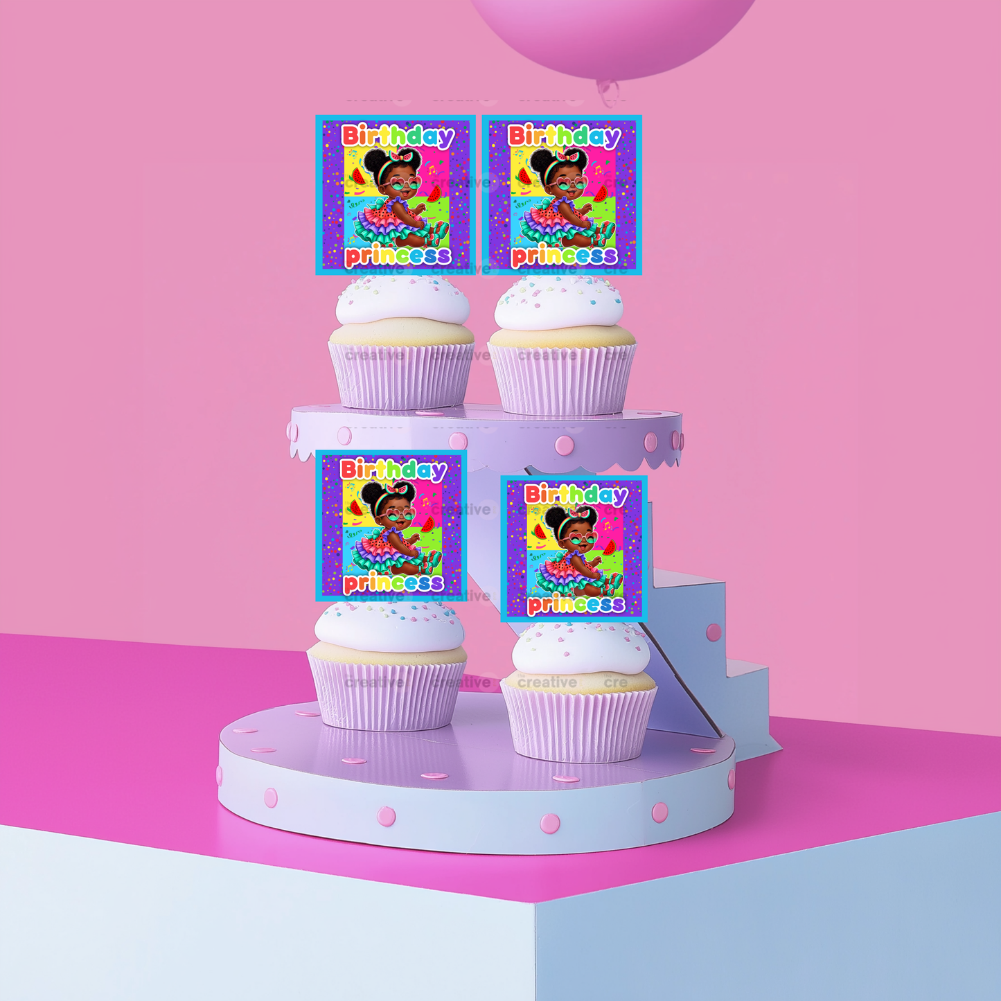 PRINTABLE Rainbow Girl Birthday Theme Table Cutouts - Coco Girl Custom Decor Centerpieces Personalized - One Sided, Ready in 24 hrs
