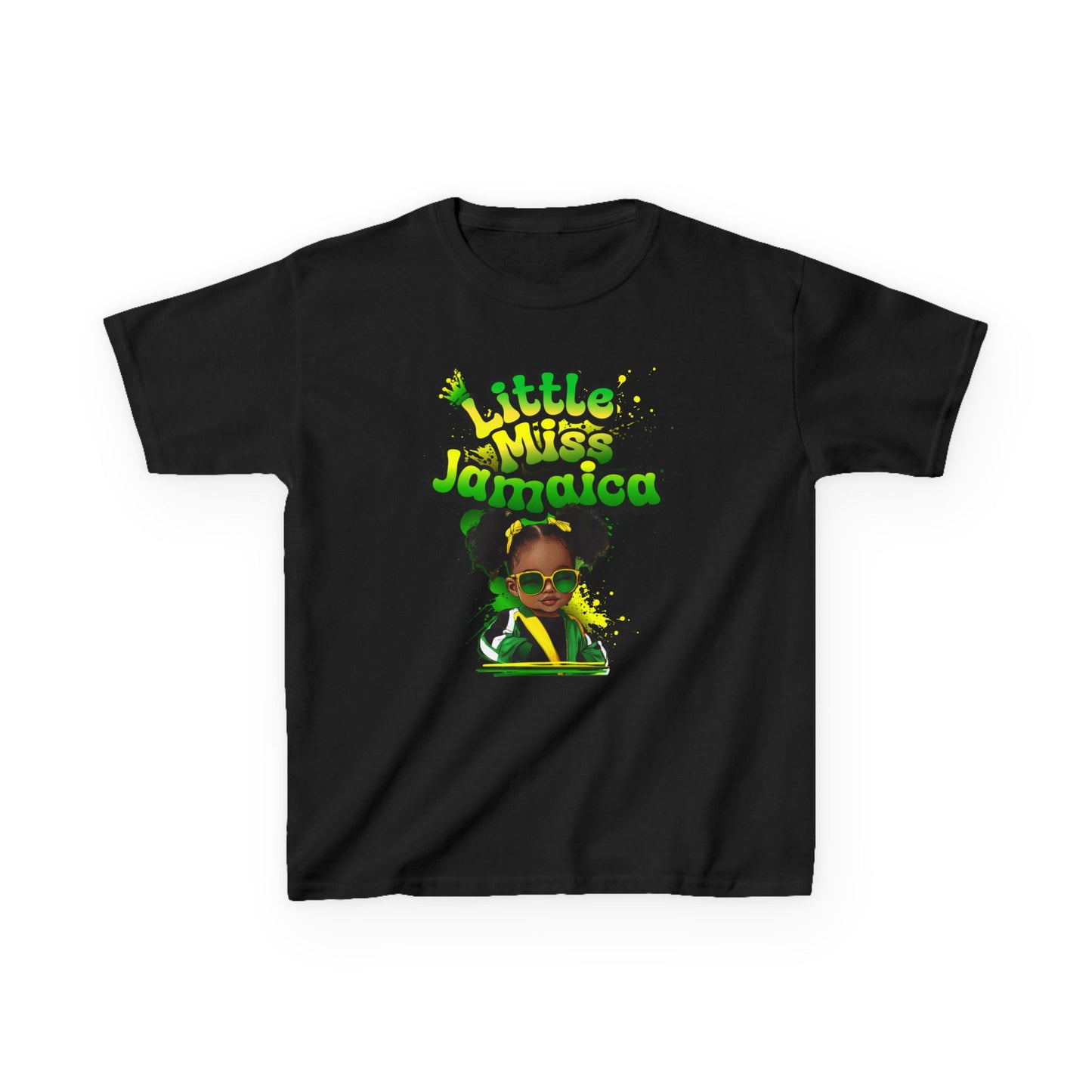 Little Miss Jamaica Girls Kids Tee | Cotton Shirt