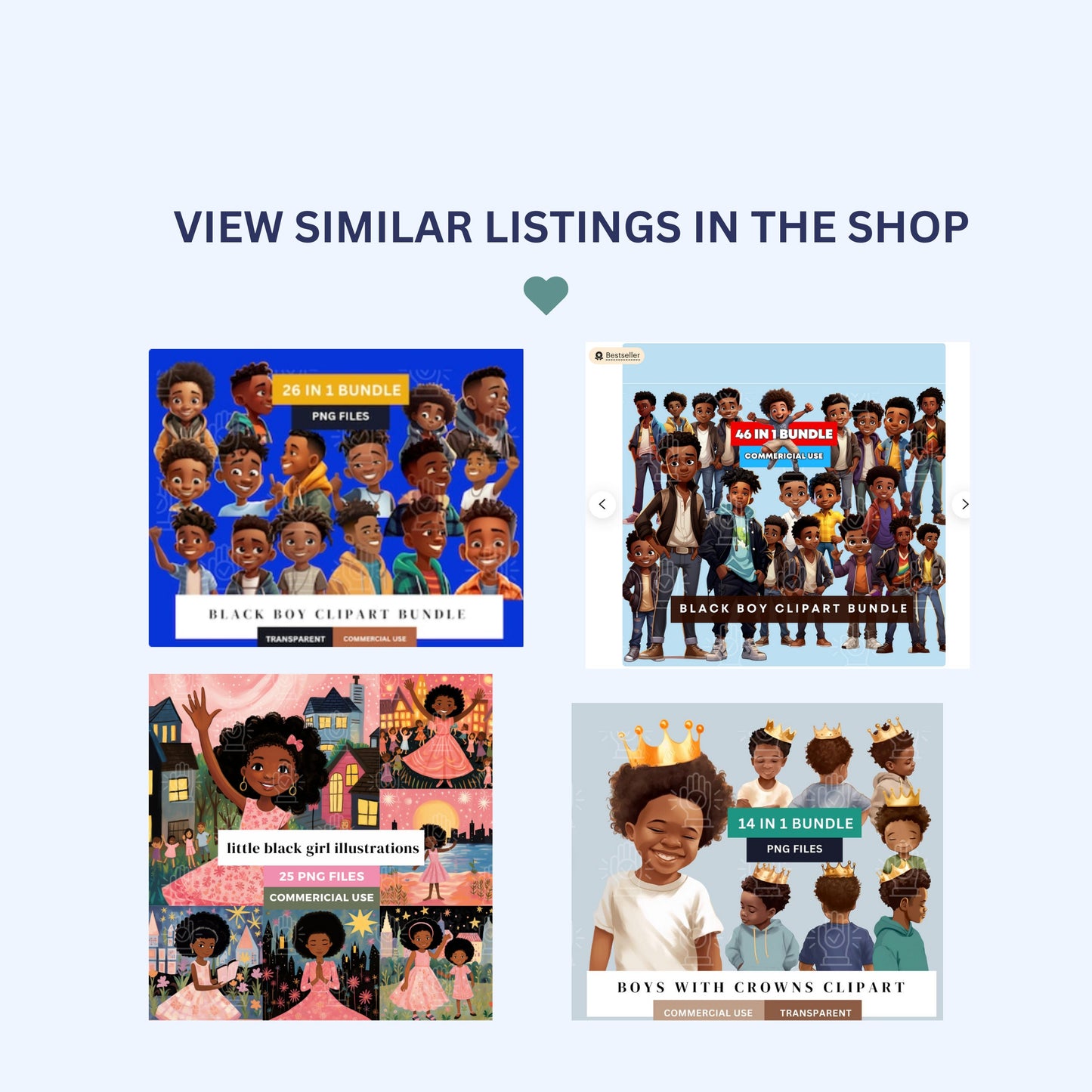 Little Black Caribbean Boy, Tropical Children's Book Illustrations, 35 PNG Bundle