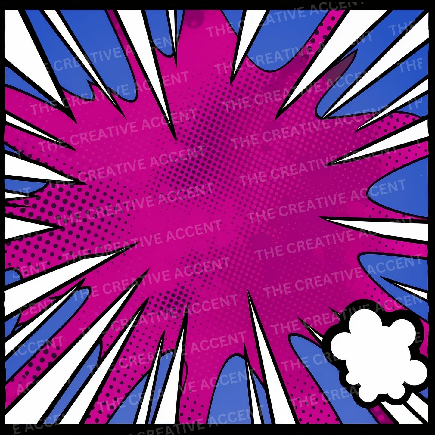 Pop Art Background Digital Paper, 29 JPEG Digital Papers, Ai, Pow Kaboom Art, Clouds, Colorful Comic Book Illustrations