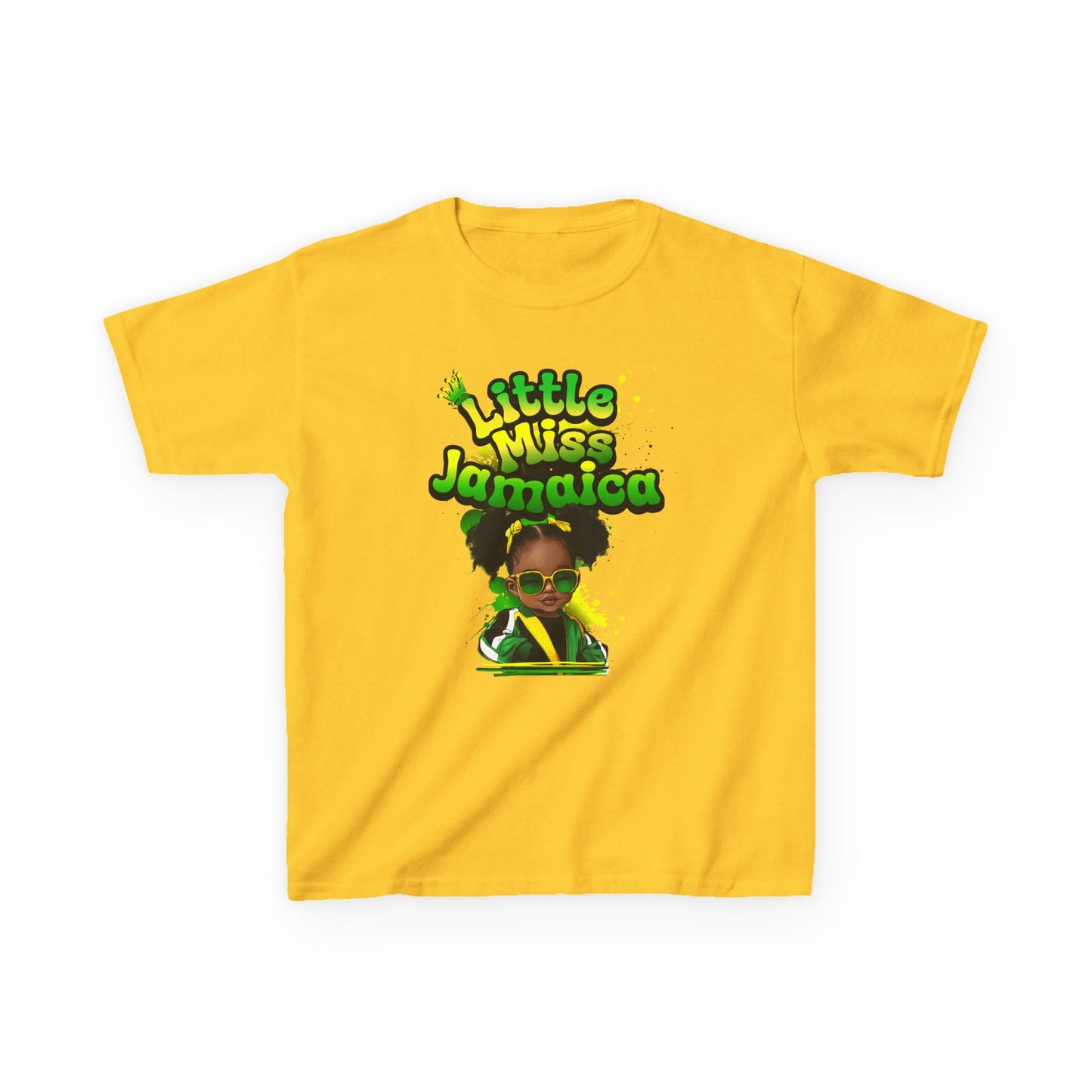 Little Miss Jamaica Girls Kids Tee |  Cotton Shirt