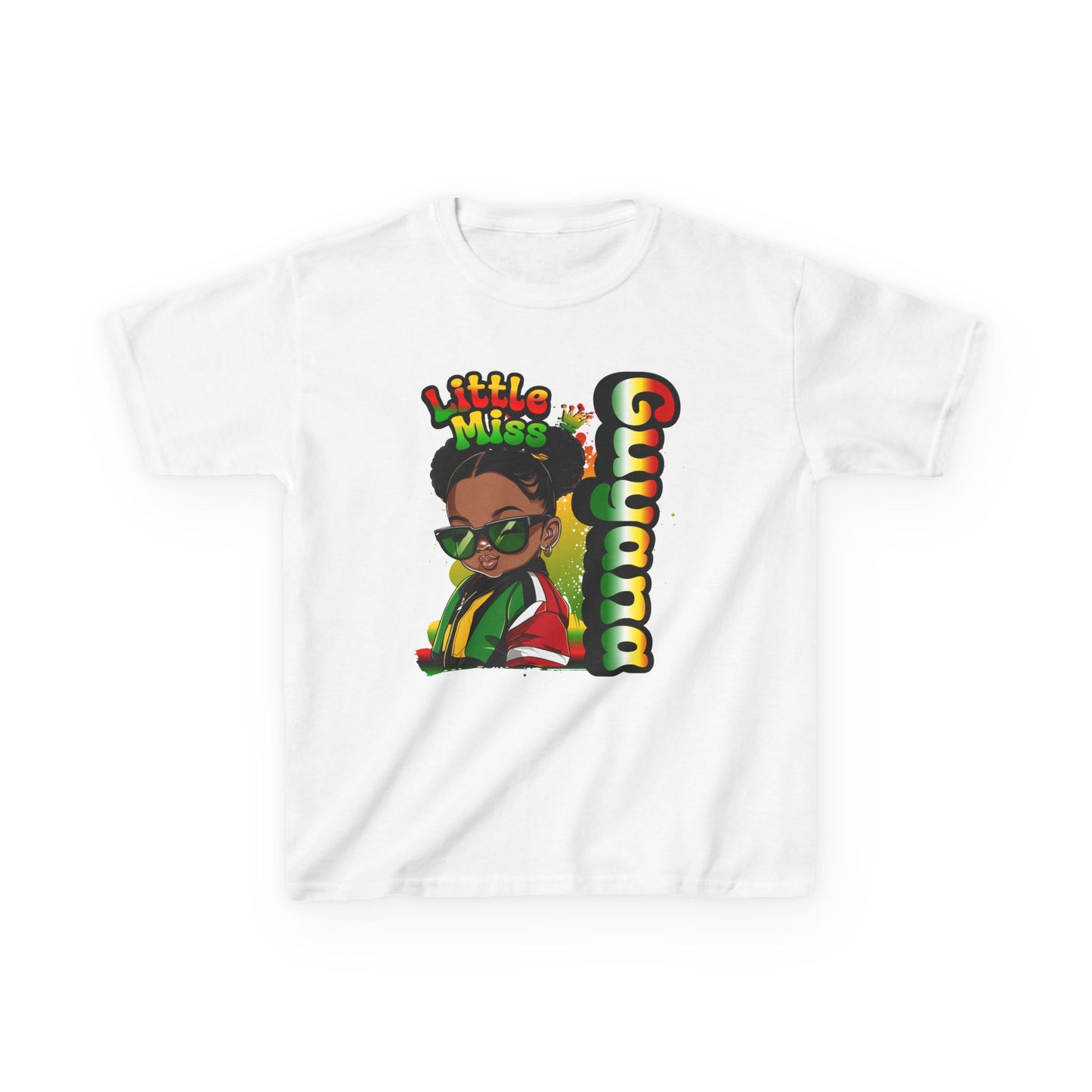 Little Miss Guyana Kids Tee – Cotton T-Shirt for Girls