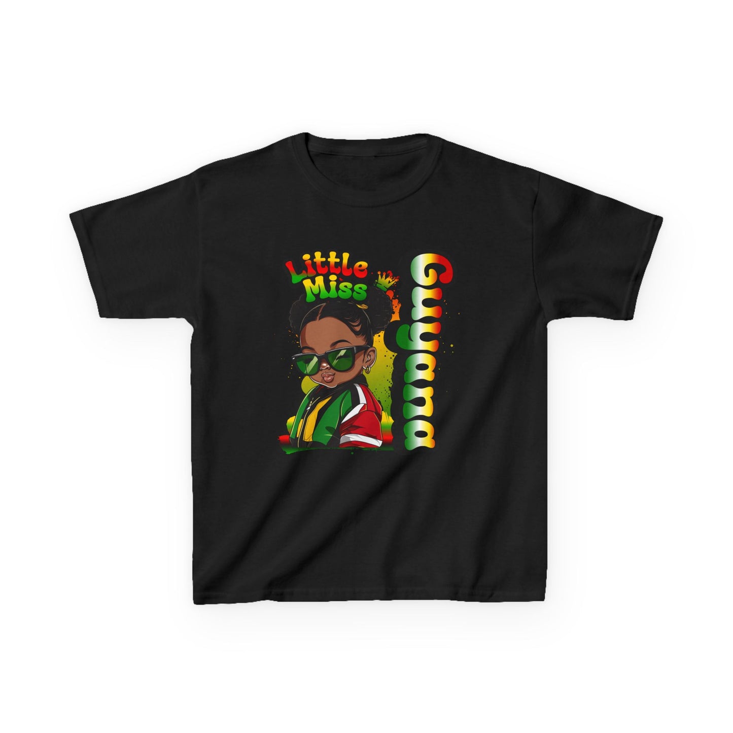 Little Miss Guyana Kids Tee – Cotton T-Shirt for Girls