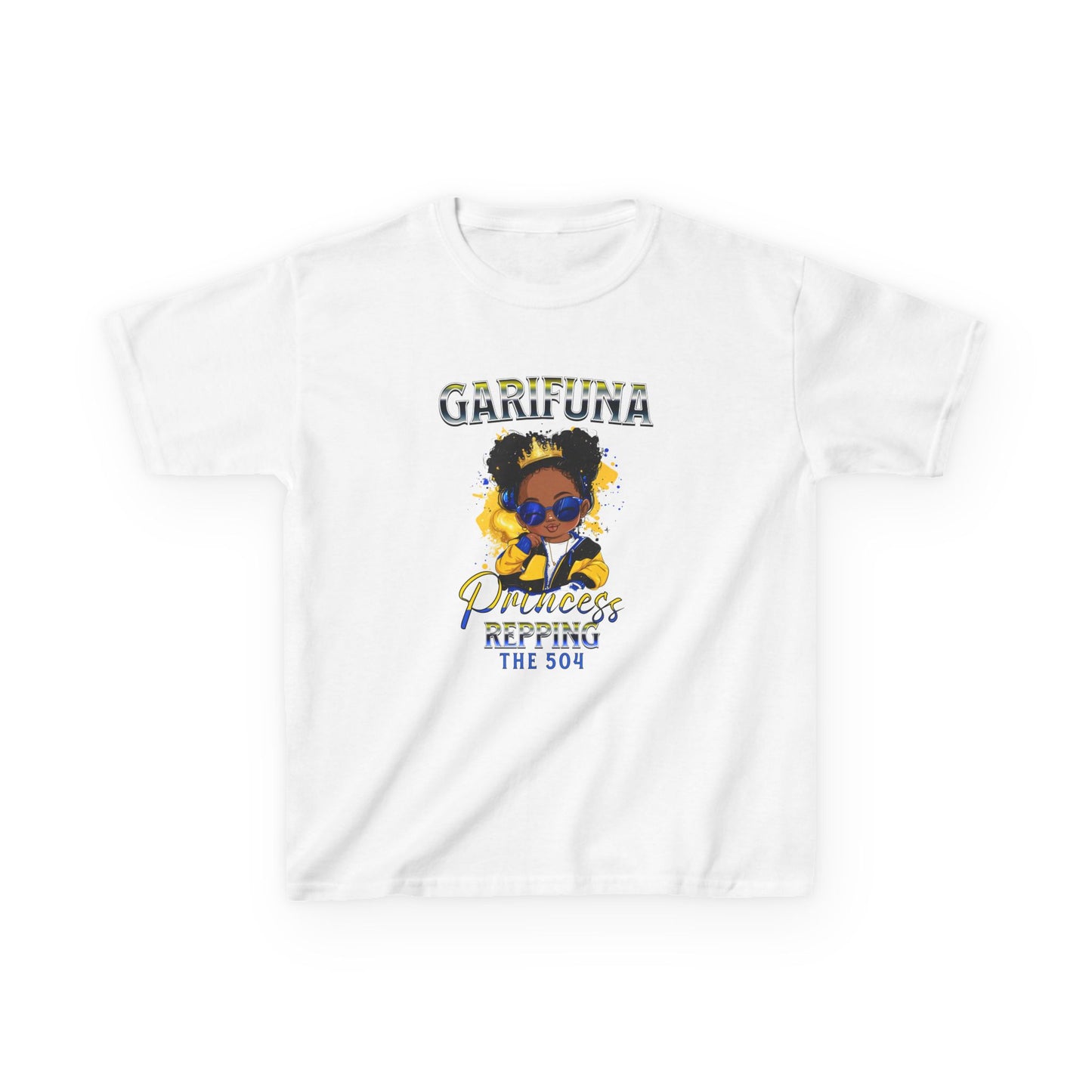 Garifuna Princess Kids T-Shirt - 504 Honduras Girls