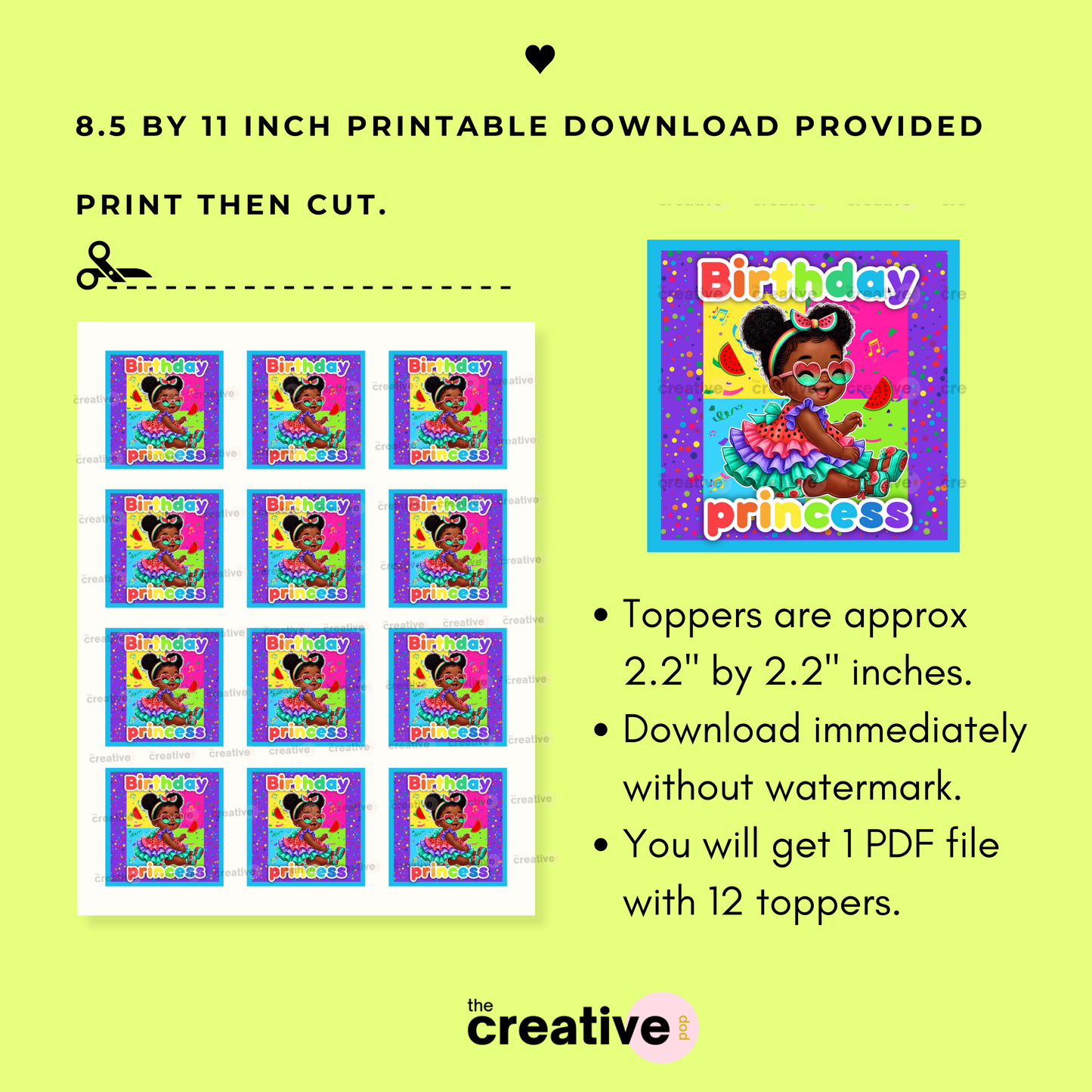 PRINTABLE Rainbow Girl Birthday Theme Table Cutouts - Coco Girl Custom Decor Centerpieces Personalized - One Sided, Ready in 24 hrs