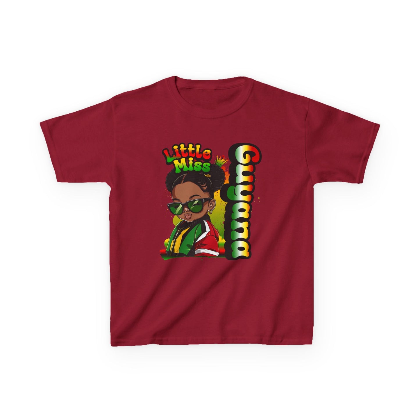 Little Miss Guyana Kids Tee – Cotton T-Shirt for Girls
