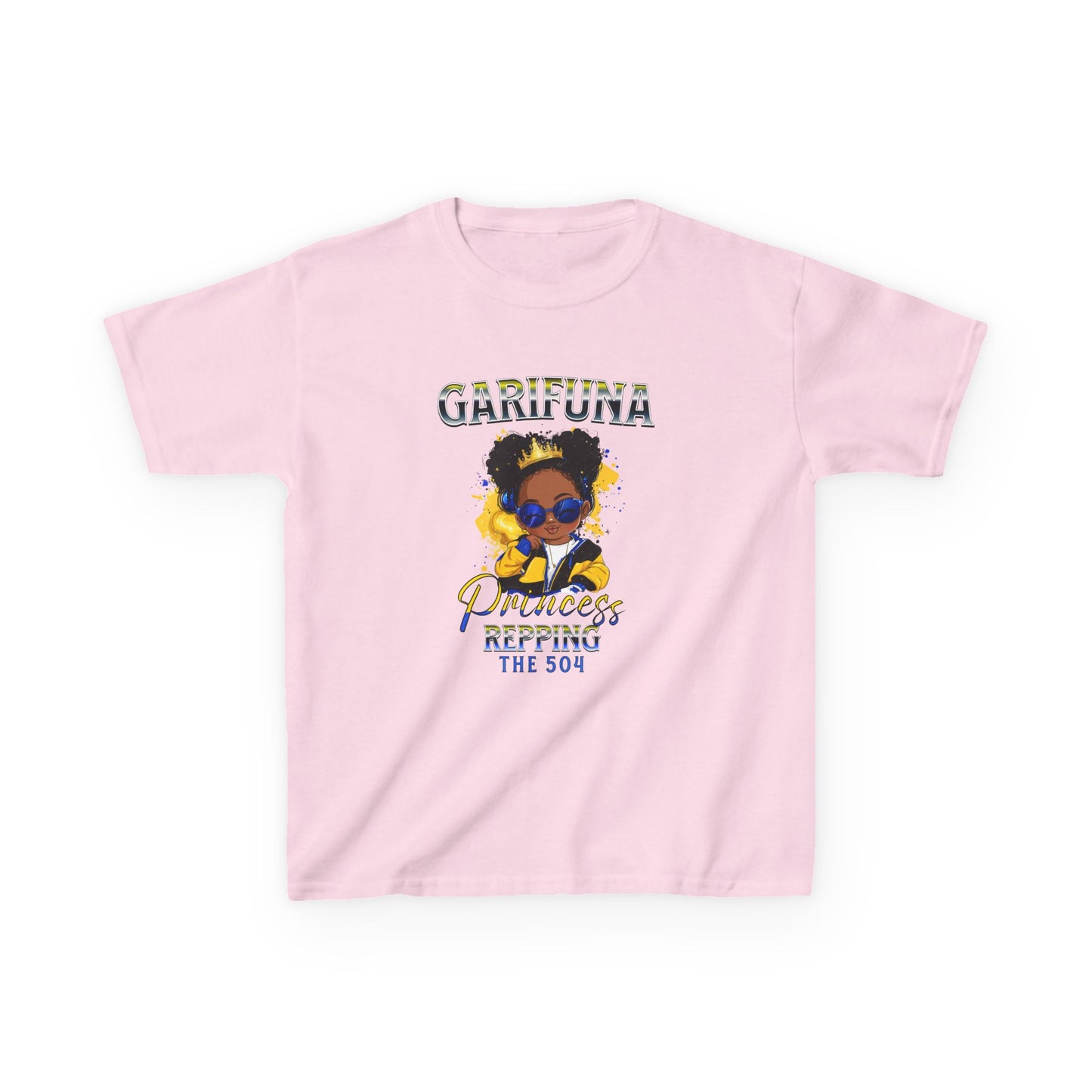 Garifuna Princess Kids Heavy Cotton Tee - Repping Honduras the 504