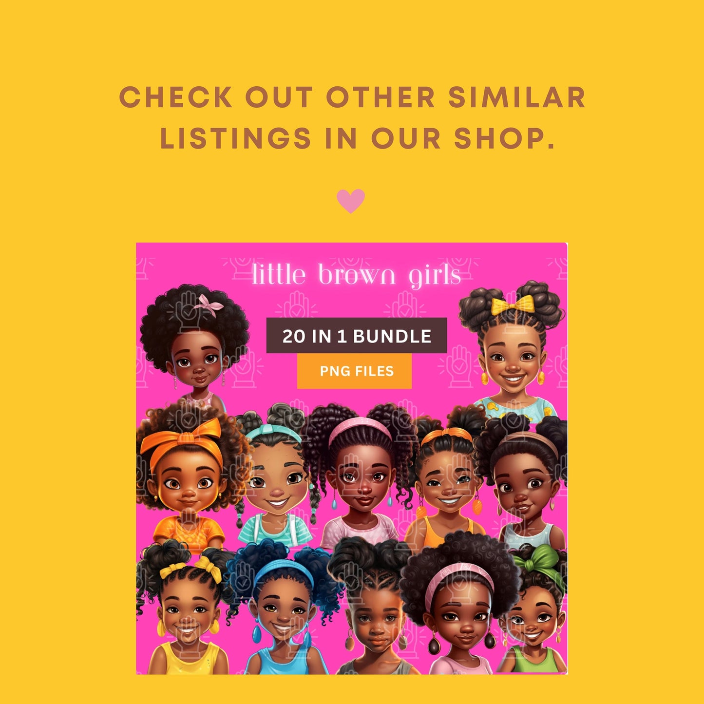 Smart Black Girl Clipart, Study Girls 20 PNG bundle, Reading, Book Bag, School, Writing, Bi-racial clipart, natural, Mixed African-American