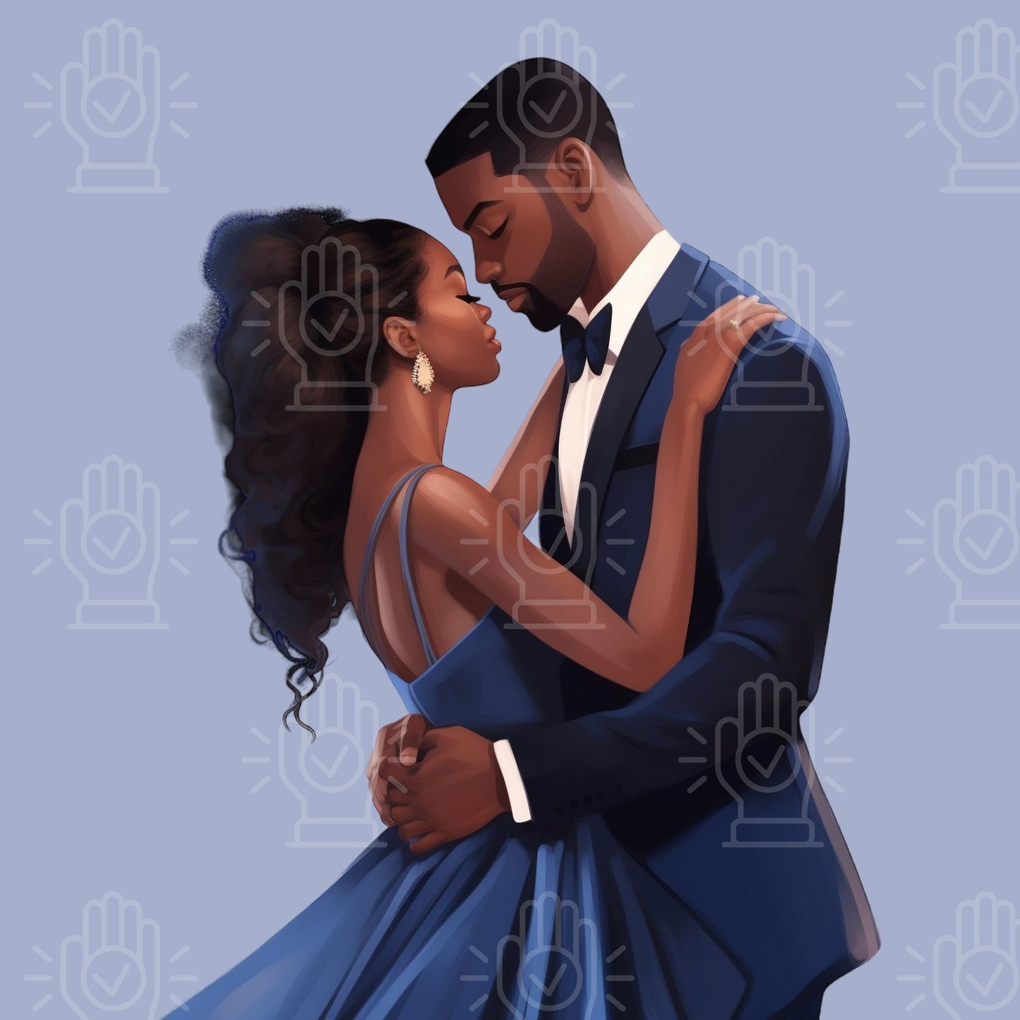Black Love Clipart, 34 PNG, Black Couple, Newlyweds PNG, Wedding Art, Engagement Dinner, Celebration, African-American Romance, Inlove, Date