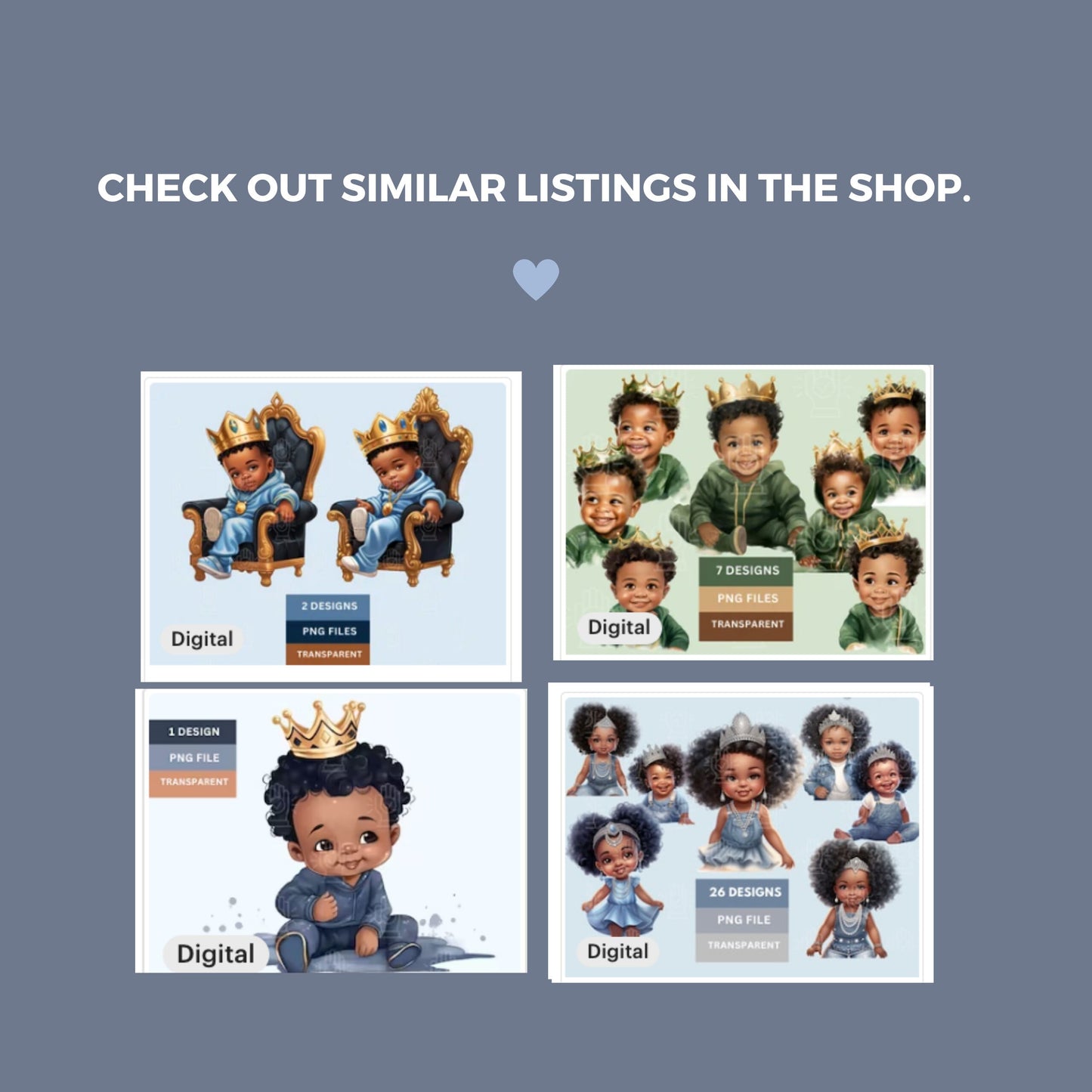 Denim and Diamond Black Baby Boy Prince Clipart, 9 PNG, Silver, Blue Jean Bling Baby Shower Theme, Silver, Cartoon, Bling Royal Prince Crown