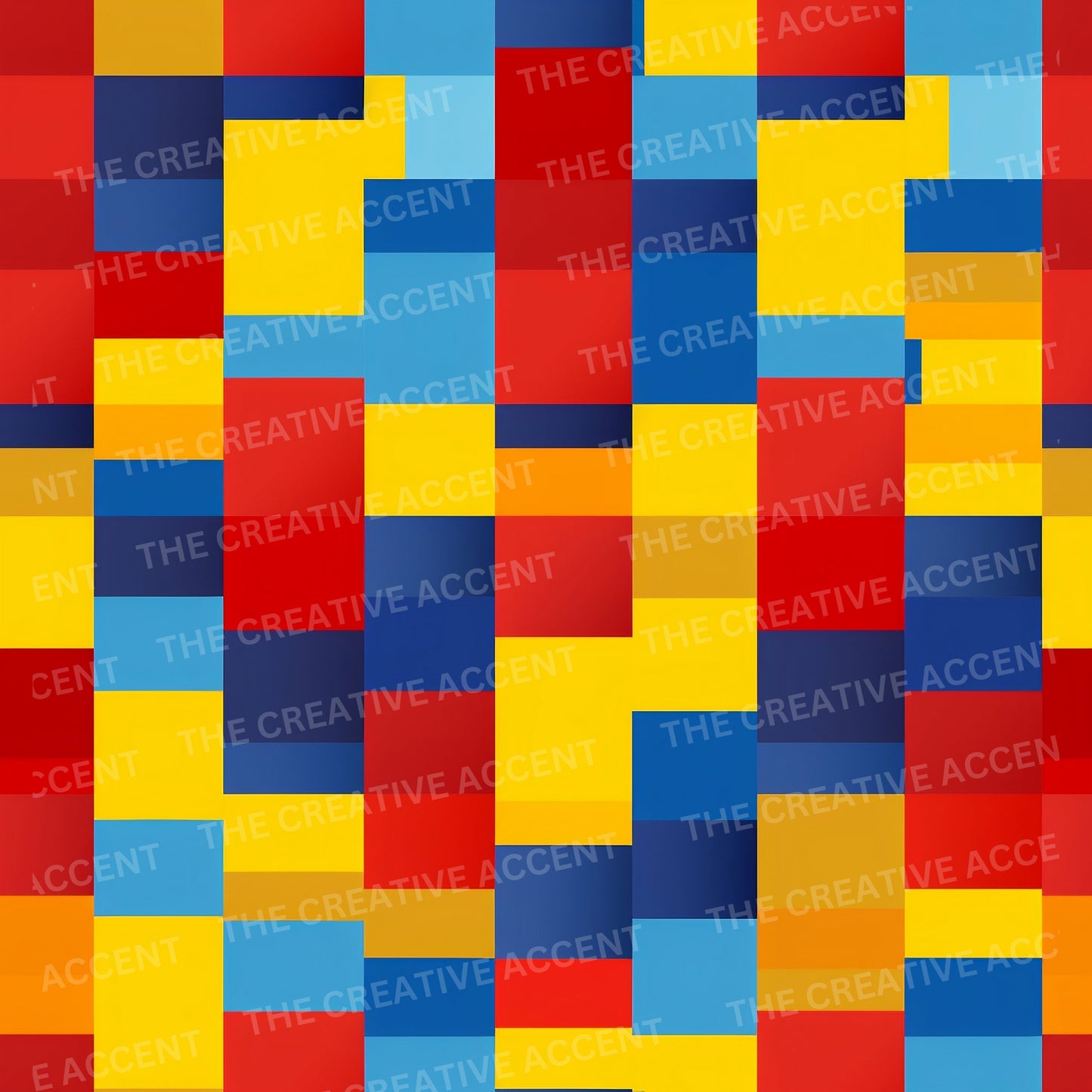 Red, Yellow and Navy Blue Seamless Patterns, 14 PNG Kids Digital Papers, Ai, Colorful Children's Backgrounds, Shapes, Instant Download