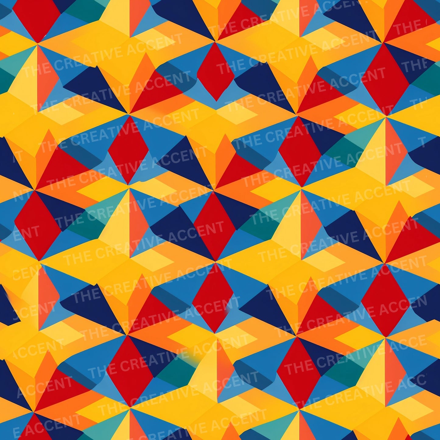 Red, Yellow and Navy Blue Seamless Patterns, 14 PNG Kids Digital Papers, Ai, Colorful Children's Backgrounds, Shapes, Instant Download