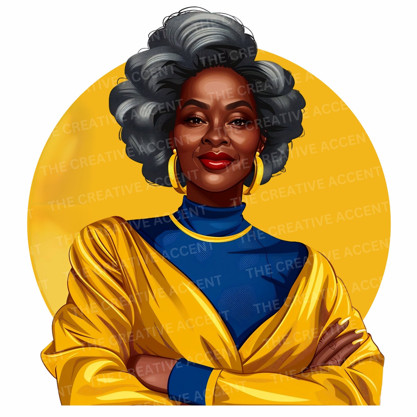 Royal Blue and Gold Sorority Women Clipart, 33 PNG, Black Women Soror Sisters Ladies Bundle, Poodle HBCU Cartoon, D9 Homecoming Member 1922