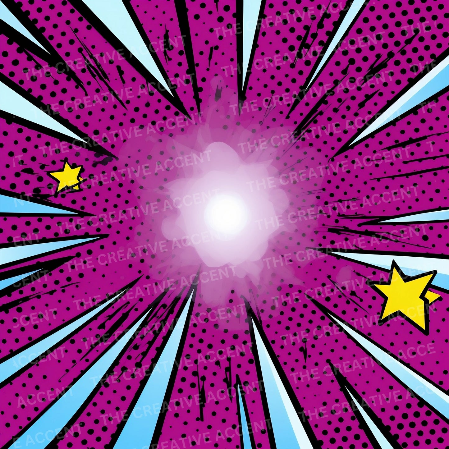 Pop Art Background Digital Paper, 29 JPEG Digital Papers, Ai, Pow Kaboom Art, Clouds, Colorful Comic Book Illustrations