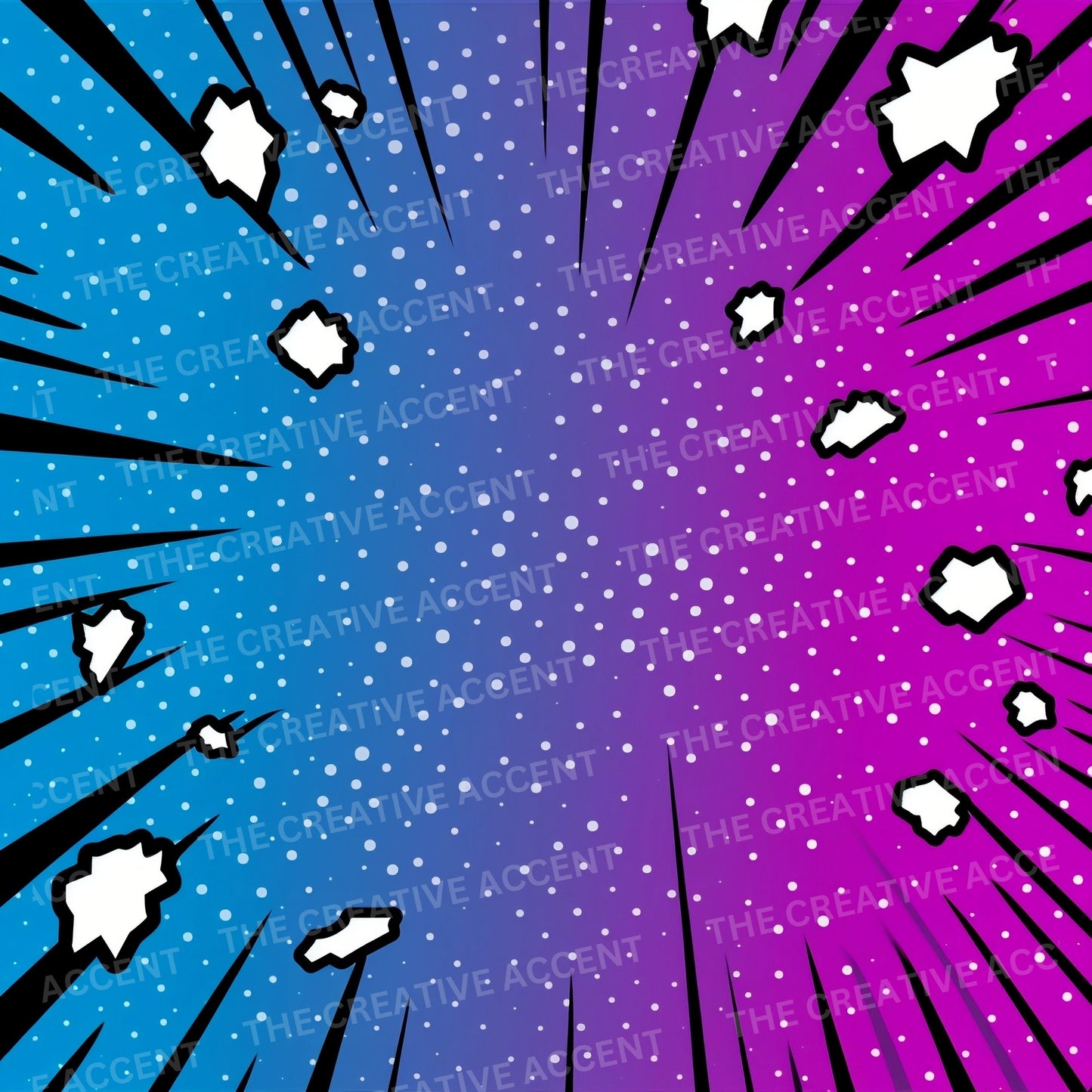 Pop Art Background Digital Paper, 29 JPEG Digital Papers, Ai, Pow Kaboom Art, Clouds, Colorful Comic Book Illustrations