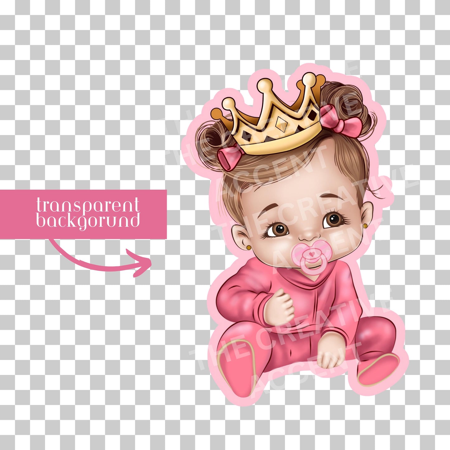 Hispanic White Baby Gender Reveal Clipart, 4 PNG, Fraternal Twins Illustration
